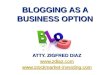 Blogging As A Business Option