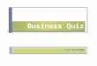 Business Quiz- Jiju Krishnan