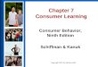 Chapter 7 Consumer Learning