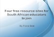 Four resource sites for South African educators to join