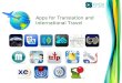 Apps for Translation and International Travel