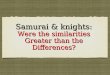 Samurai and knights dbq-Answers to Packet