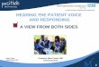 Mike Cooke: Hearing the patient voice and responding, a view from both sides