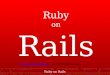 Ruby On Rails Einführung