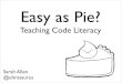 Teaching code literacy