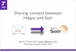 Sharing content between hippo and solr