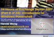 24 Hours Of Exchange Server 2007 (Part 8 Of 24)