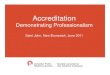 Accreditation Demonstrating Professionalism