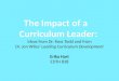 The Impact of a Curriculum Leader