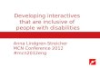 Developing interactives that are inclusive of people with disabilities