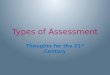 Types of assessment updated