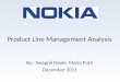 Nokia   product line management analysis - presentation