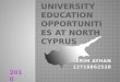 University Education Opportunities At North Cyprus