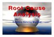 Root  Cause  Analysis