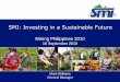 SMI- Tampakan: Investing in a Sustainable Future
