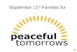 History of Peaceful Tomorrows