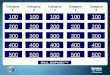 Jeopardy template with video and image placeholders