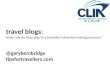 CLIA Webinar: Travel Blogs - what role do they play in a traveller's decision making process