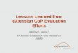 Lessons learned from eXtension cop evaluation efforts.netc.2010