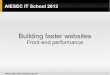 Building faster websites Front-end performance