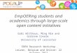 EmpOERing students and academics through large-scale open content initiatives