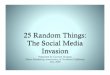 25 Random Things about Social Media