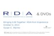RDA & DVDs : Bringing it All Together: RDA from Experience : COMO XXV