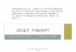 Grief therapy