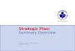 Strategic Plan: Summary Overview Board of Education – CIGR 
