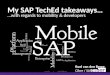 #sitNL - My SAP TechEd takeaways with regards to mobility and developers