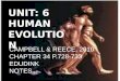 Unit 6 human evolution a