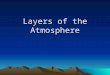 Layers of the atmosphere