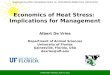 The Economics of Heat Stress- Albert DeVries
