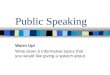 15 public speaking