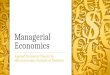 Managerial economics and tools for applied economic theory