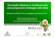 Ecohealth initiatives in Southeast Asia and perspectives of linkages with Africa