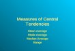 4.4central Tendencies