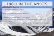 High In The Andes