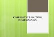 Chapter 06 kinematics in two dimensions