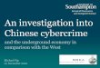An investigation into Chinese cybercrime