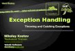 13. Exception Handling - PHP & MySQL Web Development