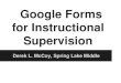 Google Forms for Instructional Supervision
