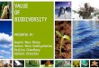 Value of biodiversity