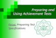 Preparing and using achievement tests   test specification