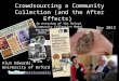 Crowdsourcing a Community Collection (and the After Effects) Kate Lindsay, Alun Edwards & Ylva Berglund-Prytz, University of Oxford