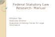 Statutory Law Research (Federal)