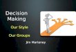 Decisionmaking in groups