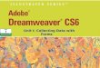 Unit i adobe dreamweaver cs6