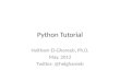 Python Tutorial Part 2