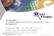 DataFinder: A Python Application for Scientific Data Management